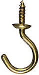 ASSA ABLOY AMERICAS RESIDENTIALI NC Cup Hook, Brass, 5/8 In., 5-Pk. HARDWARE & FARM SUPPLIES ASSA ABLOY AMERICAS RESIDENTIALI NC