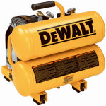 FINI USA CORPORATION DEWALT D55153 Electric Hand Carry Air Compressor, Tool Only, 4 gal Tank, 1.1 hp, 120 VAC, 125 psi Pressure, 1-Stage TOOLS FINI USA CORPORATION