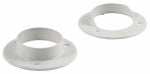 ASSA ABLOY AMERICAS RESIDENTIALI NC Closet Rod Pole Socket Set, White, 2-Pk.
