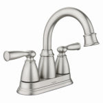 MOEN INC Banbury 2-Handle High-Arc Bathroom Faucet, Spot Resistant Brushed Nickel PLUMBING, HEATING & VENTILATION MOEN INC
