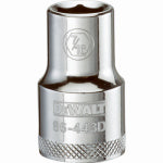 DEWALT DEWALT DWMT86443OSP Drive Socket, 7/16 in Socket, 1/2 in Drive, 6-Point, Steel, Polished Chrome Vanadium TOOLS DEWALT