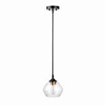 GLOBE ELECTRIC Harrow 1-Light Pendant Lighting, Matte Black ELECTRICAL GLOBE ELECTRIC