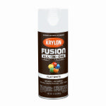 KRYLON Krylon K02730007 Spray Paint, 12 oz Can, 25 sq-ft Coverage Area, Acrylic Base, Flat, White PAINT KRYLON