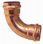 NIBCO INC Copper Pipe Elbow, 90 Degrees, 1 In. Press by Press