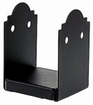 SIMPSON STRONG TIE Outdoor Accents Post Base, ZMAX Coating, Galvanized Steel, Black, 6 x 6 In.