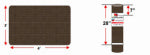 MULTY HOME LP Carpet Runner, Concord, Brown Polypropylene, 3 x 4-Ft. HOUSEWARES MULTY HOME LP