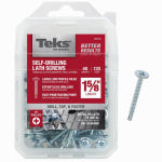 TEKS Teks 21516 Lath Screw, #8 Thread, Truss Head, Phillips Drive, Sharp Point, Steel, Zinc, 120 PK HARDWARE & FARM SUPPLIES TEKS