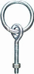ASSA ABLOY AMERICAS RESIDENTIALI NC Hitching Ring With Eyebolts & Nuts, Zinc-Plated, 3/8 x 3-3/4 In. HARDWARE & FARM SUPPLIES ASSA ABLOY AMERICAS RESIDENTIALI NC