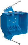 CARLON Carlon B232A-UPC Outlet Box, 2-Gang, PVC, Blue, Captive Nail ELECTRICAL CARLON