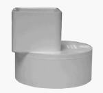 IPEX USA LLC PVC Pipe Offset Flush Fit Downspout Adapter, 2 x 3 x 4 In.