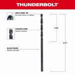 MILWAUKEE ELECTRIC TOOL CORP Thunderbolt Black Oxide Drill Bit, 5/16 In., 2-Pk. TOOLS MILWAUKEE ELECTRIC TOOL CORP