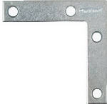 ASSA ABLOY AMERICAS RESIDENTIALI NC 4-Pk., 2-1/2 In. Zinc Flat Corner Iron