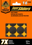 SHEPHERD HDWE. PROD., LLC. Super Sliders Gorilla Glue 3/4 In. Round Brown Felt Furniture Pads (16-Piece)