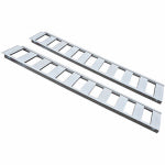 ERICKSON MFG LTD Car Ramps, Straight Aluminum, 1,250 Lb. Rated, 13 x 77 In., 2-Pk.