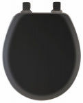 MAYFAIR Mayfair 41EC 047/46EC Toilet Seat, Round, Molded Wood, Black, Twist Hinge PLUMBING, HEATING & VENTILATION MAYFAIR