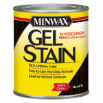 MINWAX Minwax 660920000 Gel Stain, Black, Liquid, 1 qt Can PAINT MINWAX