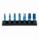 J S PRODUCTS 7-Pc. Mach-Blue Hex Metric Impact Driver Bits, 1 In. TOOLS J S PRODUCTS
