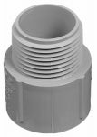 CARLON Carlon E943JRR Conduit Adapter, 2 in Male, 2.71 in Dia, 2.09 in L, PVC, Gray ELECTRICAL CARLON