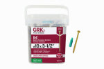 GRK FASTENERS GRK Fasteners R4 01139 Screw, #10 Thread, 3.54 in L, CEE Thread, Round Head, Star Drive, Zip-Tip Point, Steel, 300 PAIL HARDWARE & FARM SUPPLIES GRK FASTENERS