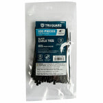 IRONCUBE WORKS Self-Locking Cable Ties, Black, 4 In., 100-Pk. ELECTRICAL IRONCUBE WORKS
