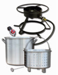 METAL FUSION Outdoor Cooker, 54,000 BTU, 2 Qt. Aluminum Pot OUTDOOR LIVING & POWER EQUIPMENT METAL FUSION