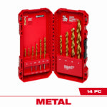 MILWAUKEE Milwaukee 48-89-0011 Drill Bit Set, 14-Piece, Steel, Titanium TOOLS MILWAUKEE