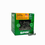 SPAX #8 x 1-1/2" Exterior Wafer Head Wood Deck Screws Construction Torx T-Star Plus (495 EA) 3 LB