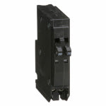 SQUARE D Square D QO QOT2020CP Circuit Breaker, Mini, Tandem, 20 A, 1-Pole, 120/240 V, Black, Plug ELECTRICAL SQUARE D