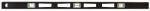 HULTAFORS Johnson 3848 I-Beam Level, 48 in L, 3-Vial, Magnetic, Aluminum, Black TOOLS HULTAFORS
