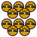 DEWALT DEWALT ELITE Series DWAW71424B10 Circular Saw Blade, 7-1/4 in Dia, 5/8 in Arbor, 24-Teeth, 10/PK TOOLS DEWALT