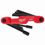 MILWAUKEE ELECTRIC TOOL CORP 11-Key Electrician's Folding Hex Key Set, SAE