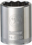 BLACK & DECKER/DEWALT SAE Socket, Shallow, 12-Point, 15/16 In., 1/2 In. Drive