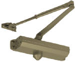 TELL MANUFACTURING INC Commercial Door Closer, Duro Finish, Adjustable Size 1-4
