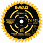 DEWALT DEWALT DW7114PT Miter Saw Blade, 7-1/4 in Dia, 40-Teeth, Carbide Cutting Edge TOOLS DEWALT