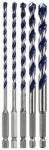 ROBERT BOSCH TOOL GROUP 5-Pc. BluGranite Turbo Hammer Drill Bit Set, Carbide