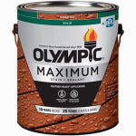 OLYMPIC/PPG ARCHITECTURAL FIN Maximum Deck, Fence & Siding Stain & Sealant, Exterior, Acrylic, Navajo Red, 1-Gallon