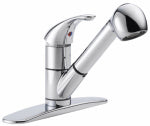 DELTA FAUCET CO Kitchen Faucet With Pull-Out Spray, Single-Lever, Chrome PLUMBING, HEATING & VENTILATION DELTA FAUCET CO