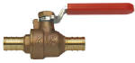 SHARKBITE SharkBite 22461LFA Ball Valve, 1/2 in Connection, Barb x Barb, 200 psi Pressure, DZR Brass Body PLUMBING, HEATING & VENTILATION SHARKBITE