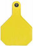 ANIMAL HEALTH INTERNATIONAL All American Livestock Tag, Blank, Large, Yellow, 25-Pk.