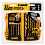 DEWALT DEWALT IMPACT READY DW1354 Drill Bit Set with ToughCase+ System, 14-Piece, HSS, Titanium TOOLS DEWALT