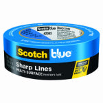 SCOTCH BLUE ScotchBlue 2093EL-48N Painter's Tape, 60 yd L, 1.88 in W, Smooth Crepe Paper Backing, Blue PAINT SCOTCH BLUE