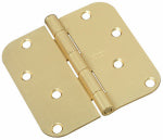 ASSA ABLOY AMERICAS RESIDENTIALI NC Door Hinge, Interior, Round-Edge, Satin Brass, 4 In.