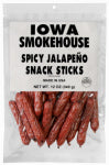 IOWA SMOKEHOUSE Iowa Smokehouse IS-SNK12S-6CT Snack Stick, Jalapeno, 12 oz HOUSEWARES IOWA SMOKEHOUSE