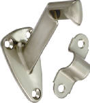 ASSA ABLOY AMERICAS RESIDENTIALI NC 2-Pc.Heavy Duty Handrail Bracket, Satin Nickel HARDWARE & FARM SUPPLIES ASSA ABLOY AMERICAS RESIDENTIALI NC