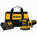 BLACK & DECKER/DEWALT 20-Volt MAX XR Cordless Random Orbit Sander Kit, Brushless Motor, Variable Speeds, 5-In., Battery