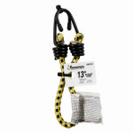 KEEPER Keeper A06014Z Zip-Tied Bungee Cord, 13 in L, Rubber, Yellow, Hook End AUTOMOTIVE KEEPER