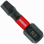 DIABLO Diablo DSQ31P5 Screwdriver Insert Bit, #3 Drive, Square Drive, 1 in L, 5/PK TOOLS DIABLO