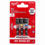 MILWAUKEE Milwaukee 49-66-4561 Nut Driver Set, 3-Piece, Magnetic, Steel TOOLS MILWAUKEE