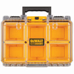 DEWALT DEWALT ToughSystem 2.0 Series DWST08020 Deep Compact Organizer, 14.45 in L, 10.47 in W, 5.2 in H, 6-Compartment, Yellow TOOLS DEWALT