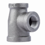 CODA RESOURCES LTD 3/4 x 1/2 x 1/2 In. Black Pipe Reducing Tee